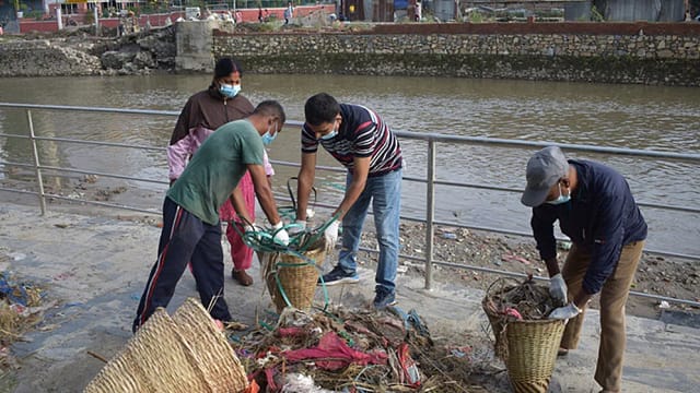वाग्मती सफाइ अभियानः ६९०औँ हप्ता पूरा