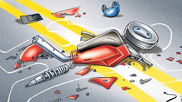 चितवनको खैरहनीमा बस र मोटरसाइकल ठोक्किँदा दुई जनाको मृत्यु